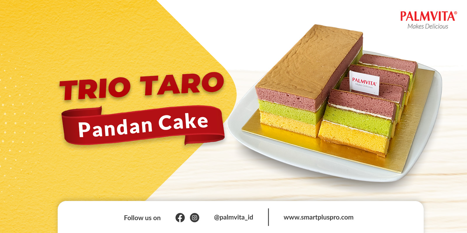 Resep Trio Taro Pandan Cake